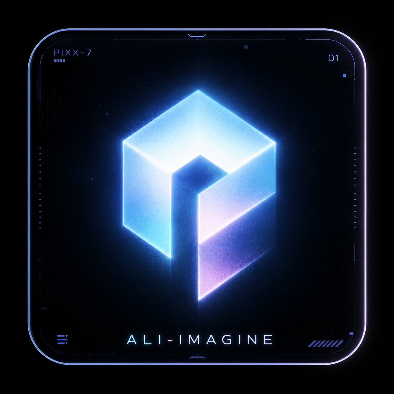 ALi Imagine luminous geometric signal mark